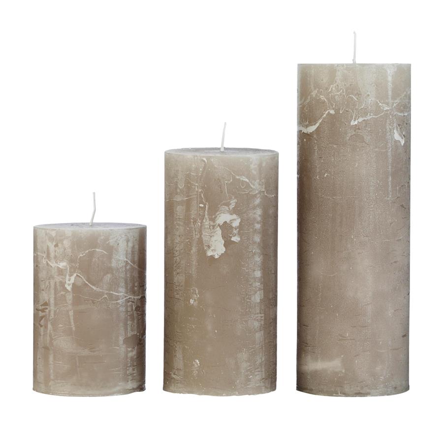 Stone Rustic Candle 20cm - LUXONAS