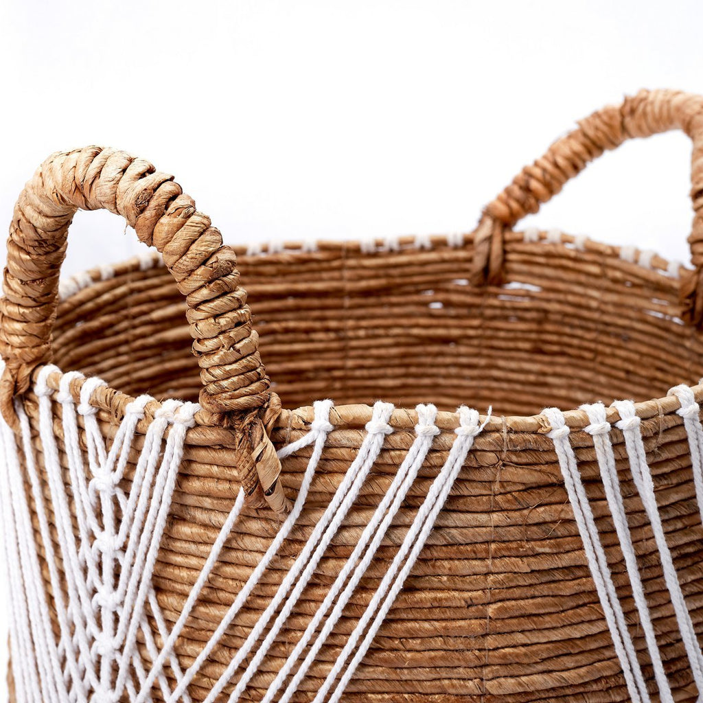Storage Basket | Plant Basket | Laundry Basket LAWU made from Banana Fibre (3 sizes) - LUXONAS HOME