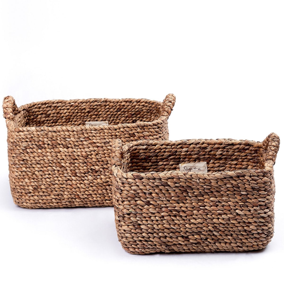 Storage Basket TANIMBAR made from Water Hyacinth - LUXONAS HOME