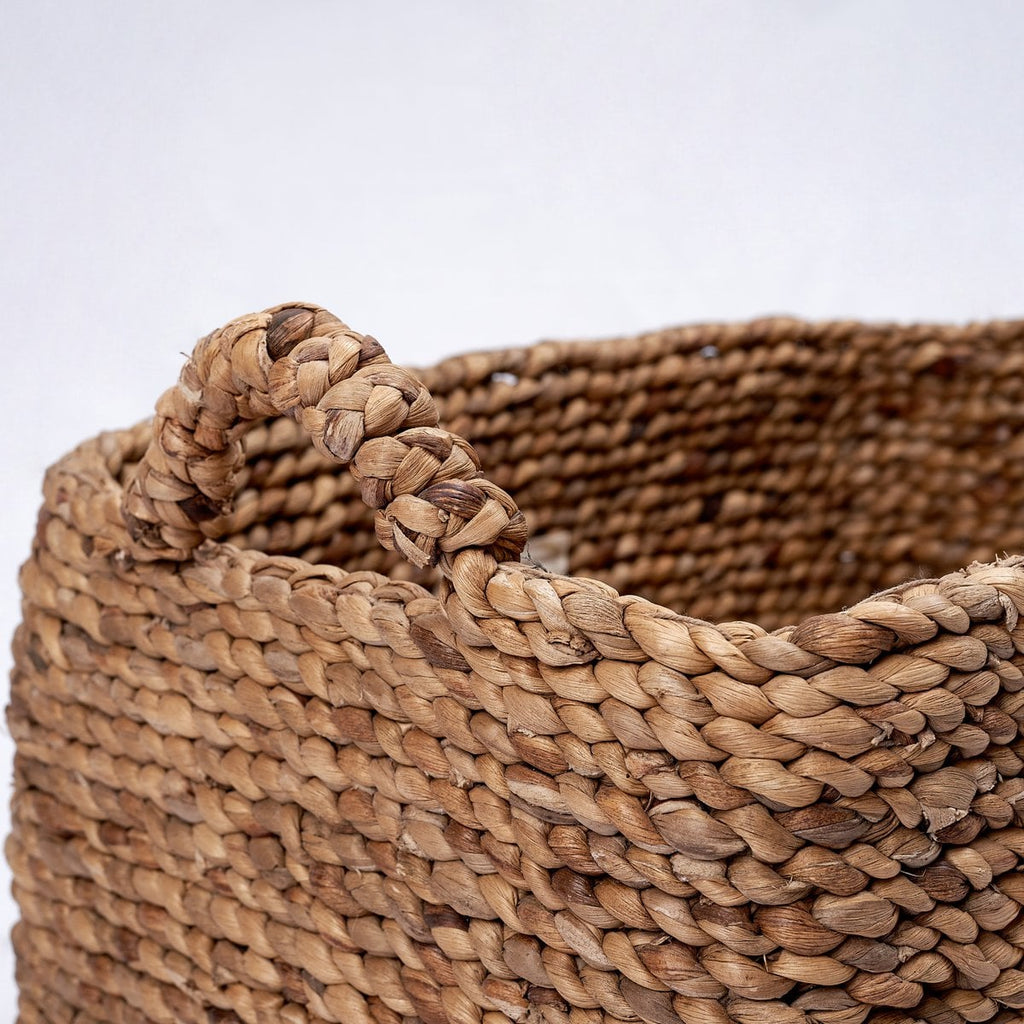 Storage Basket TANIMBAR made from Water Hyacinth - LUXONAS HOME