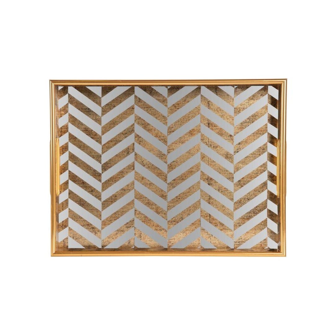 Stripped Mirror Small Tray – Elegant and Functional Decor