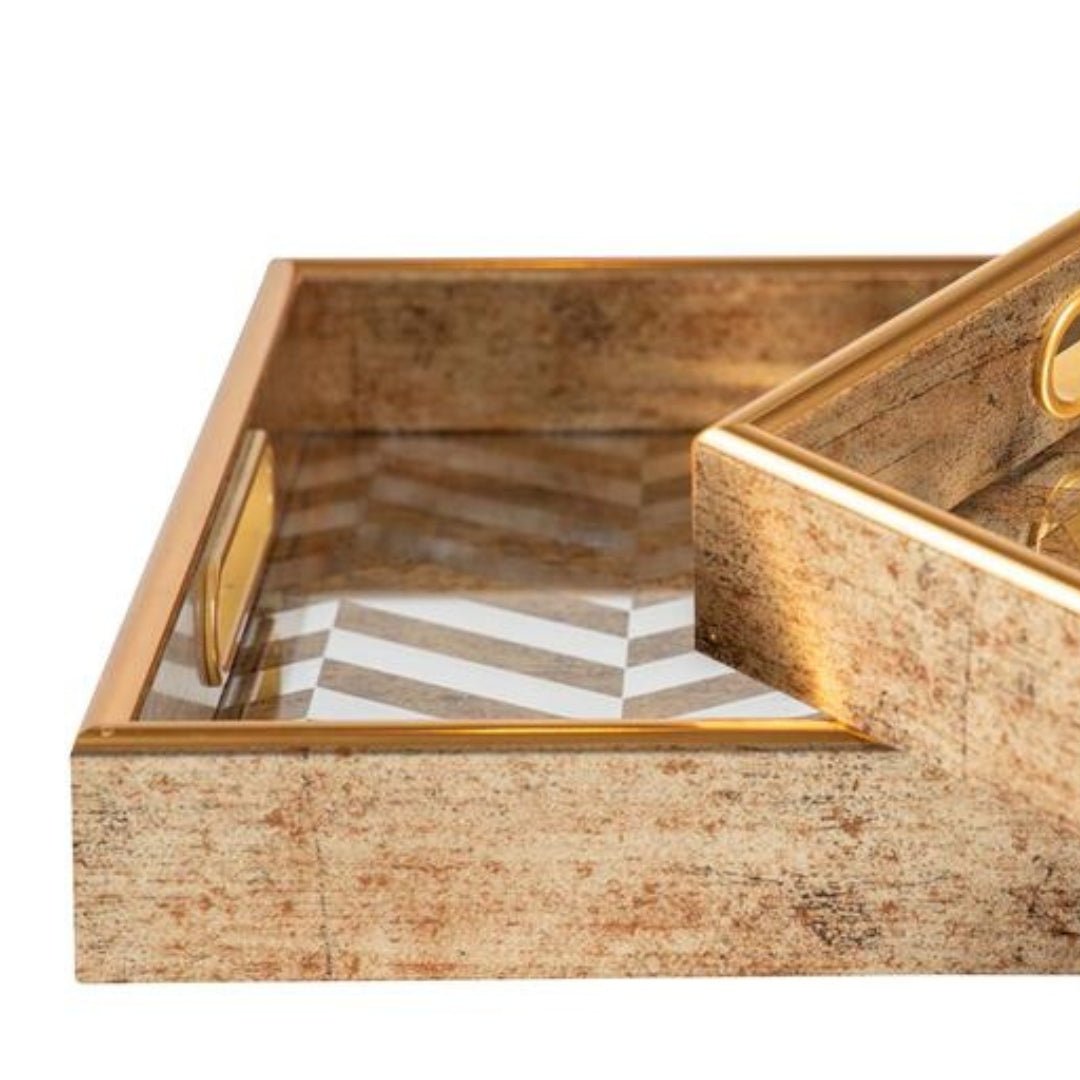 Stripped Mirror Small Tray - LUXONAS