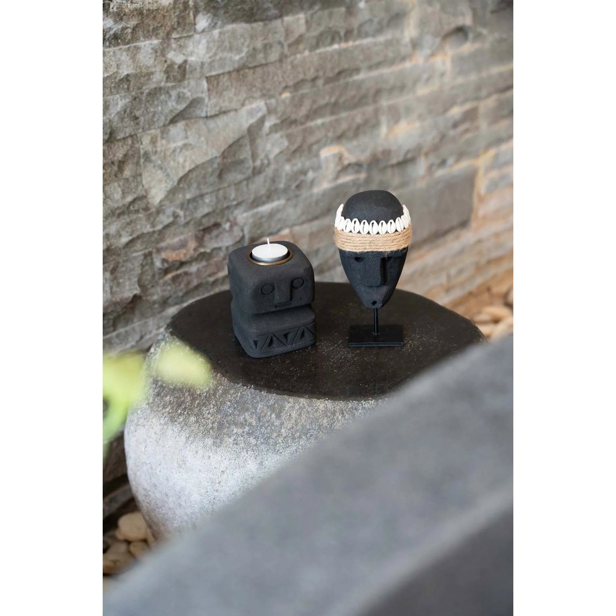 Sumba Stone 26 Candle Holder - LUXONAS HOME