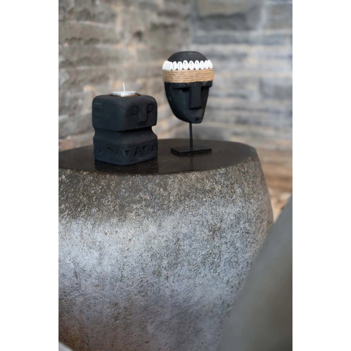 Sumba Stone 26 Candle Holder - LUXONAS HOME