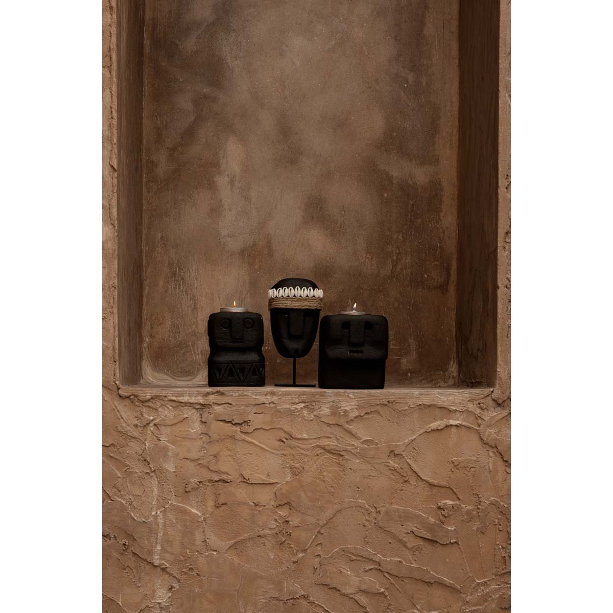 Sumba Stone 26 Candle Holder - LUXONAS HOME