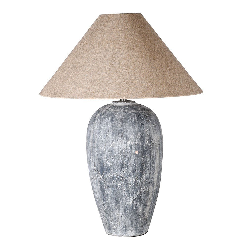 Table Grey Wash Table Lamp - LUXONAS