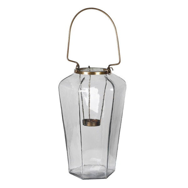 Tall Glass Lantern Candleholder
