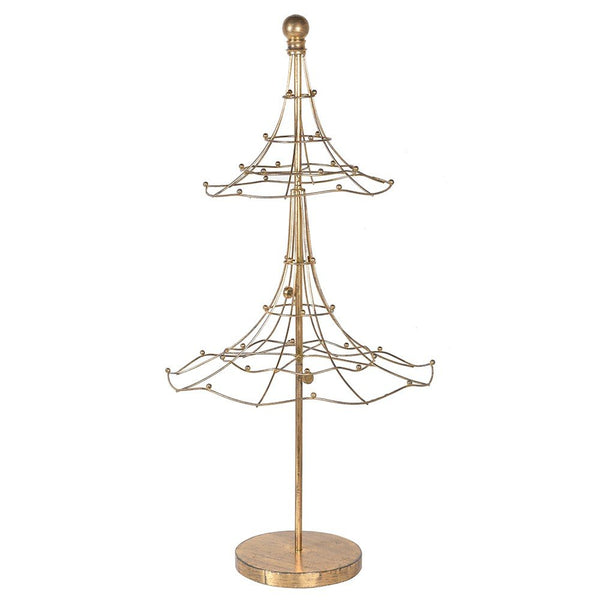 Tall Gold Wire Christmas Tree
