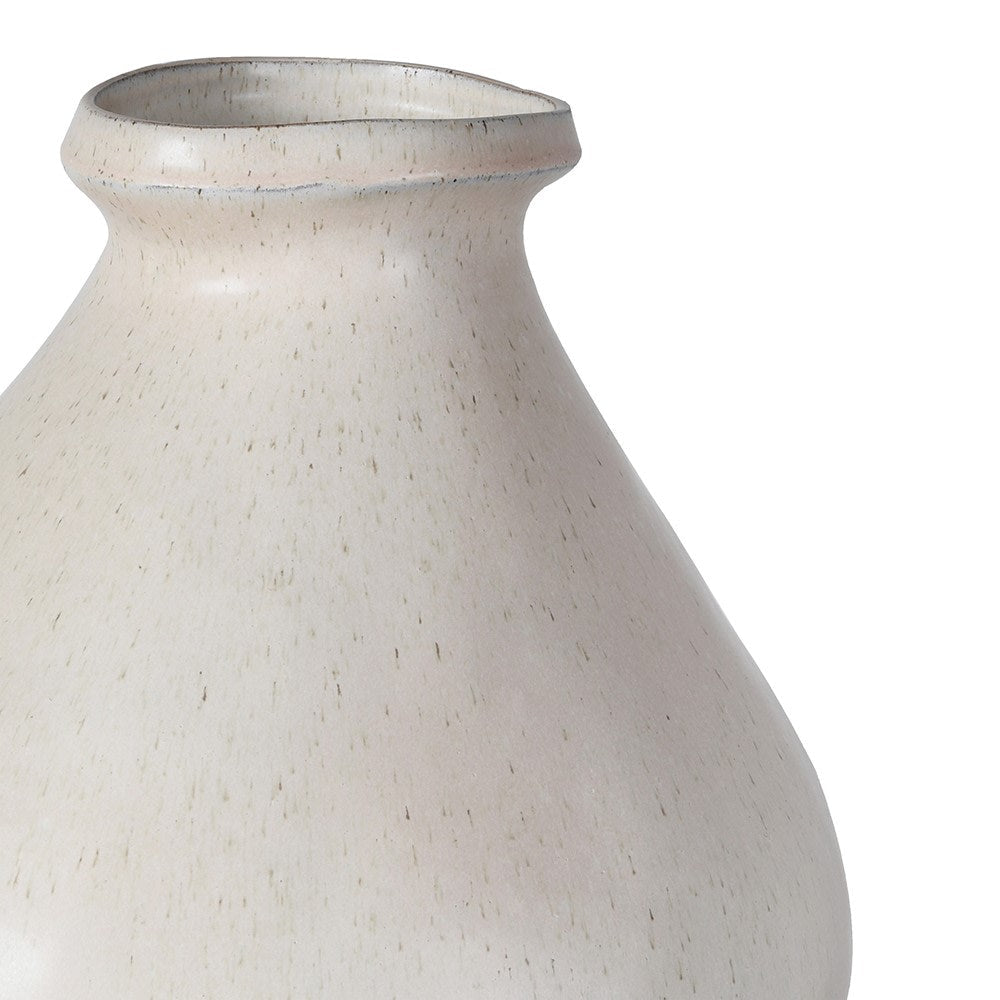 Tall Mediterranean Style Ceramic Squat Vase - LUXONAS HOME