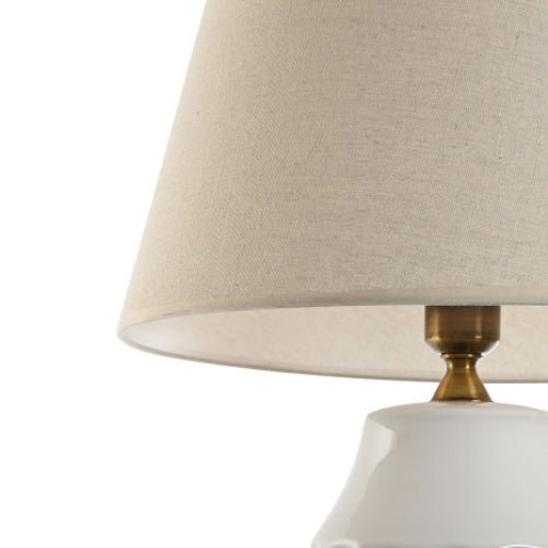 Tall Patterned Ceramic Table Lamp - LUXONAS
