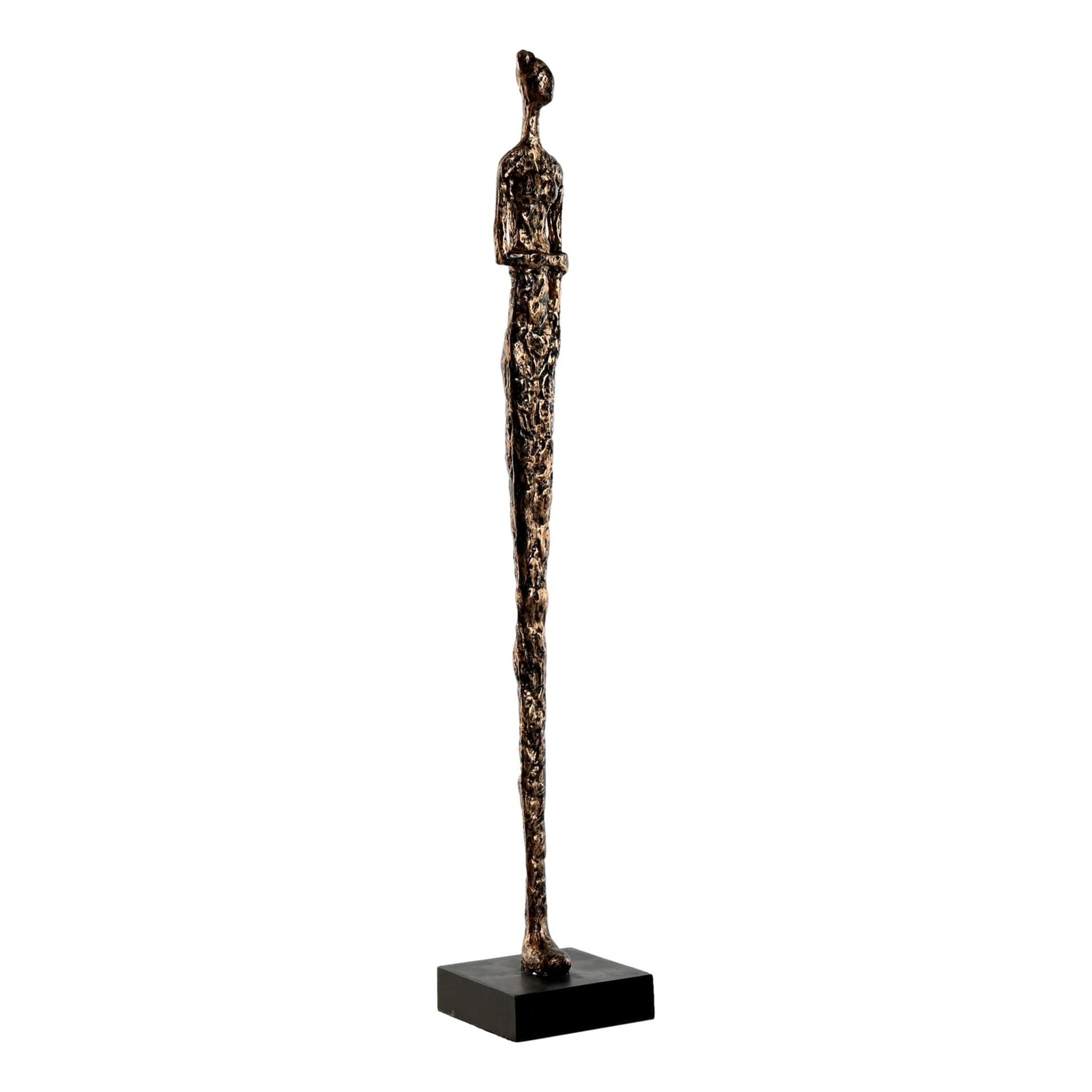 Tall Abstract Resin Figure with Black Base - 70cm