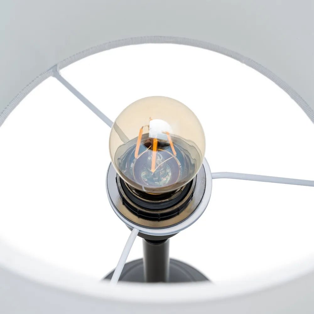 Tall Slim Black Base Table Lamp - LUXONAS HOME