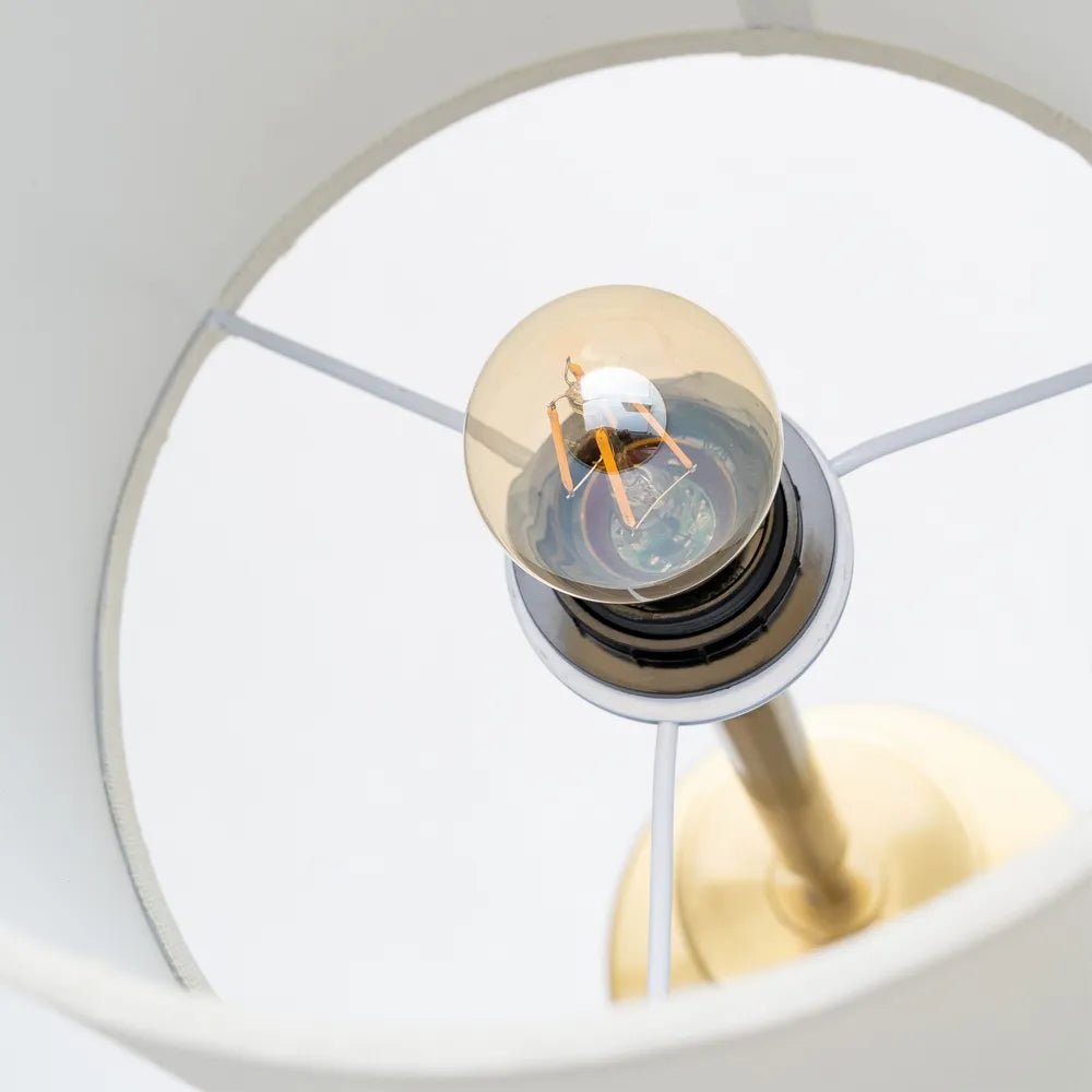 Tall Slim Gold Base Table Lamp - LUXONAS HOME