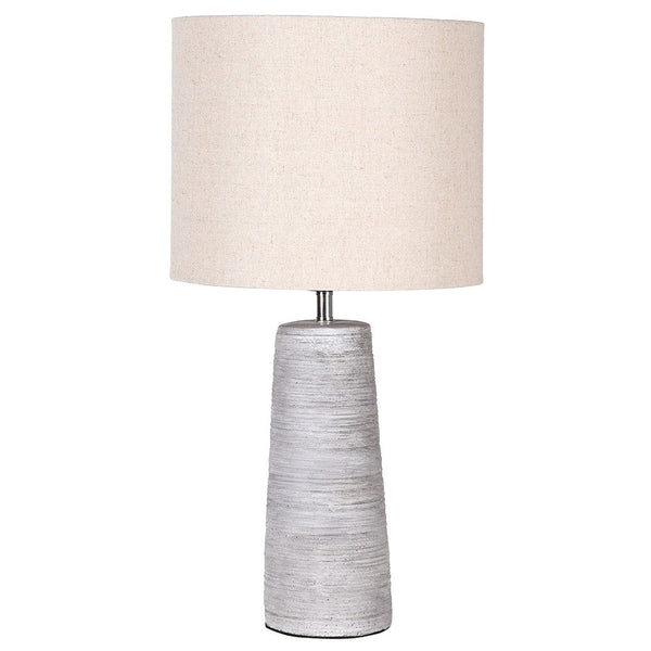 Tapered Lamp with Beige Shade - Elegant Lighting Solution