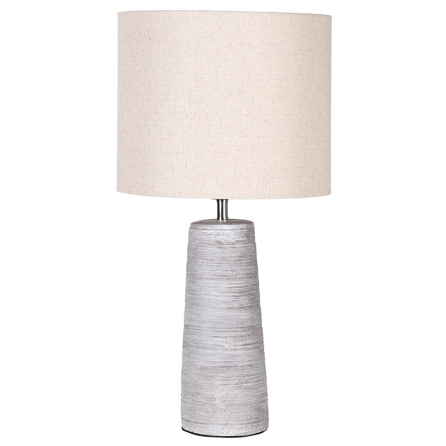 Tapered Lamp with Beige Shade - Elegant Lighting Solution