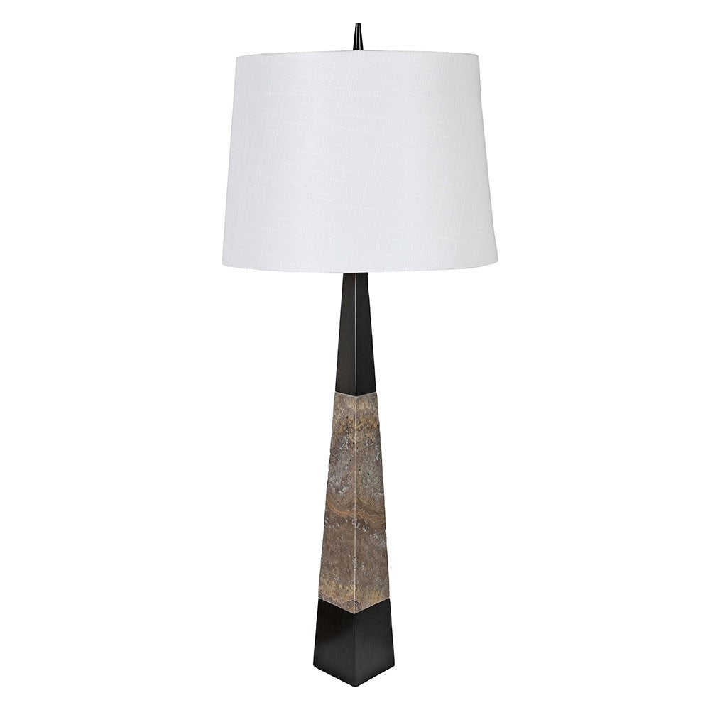 Tapered Marble Table Lamp - LUXONAS