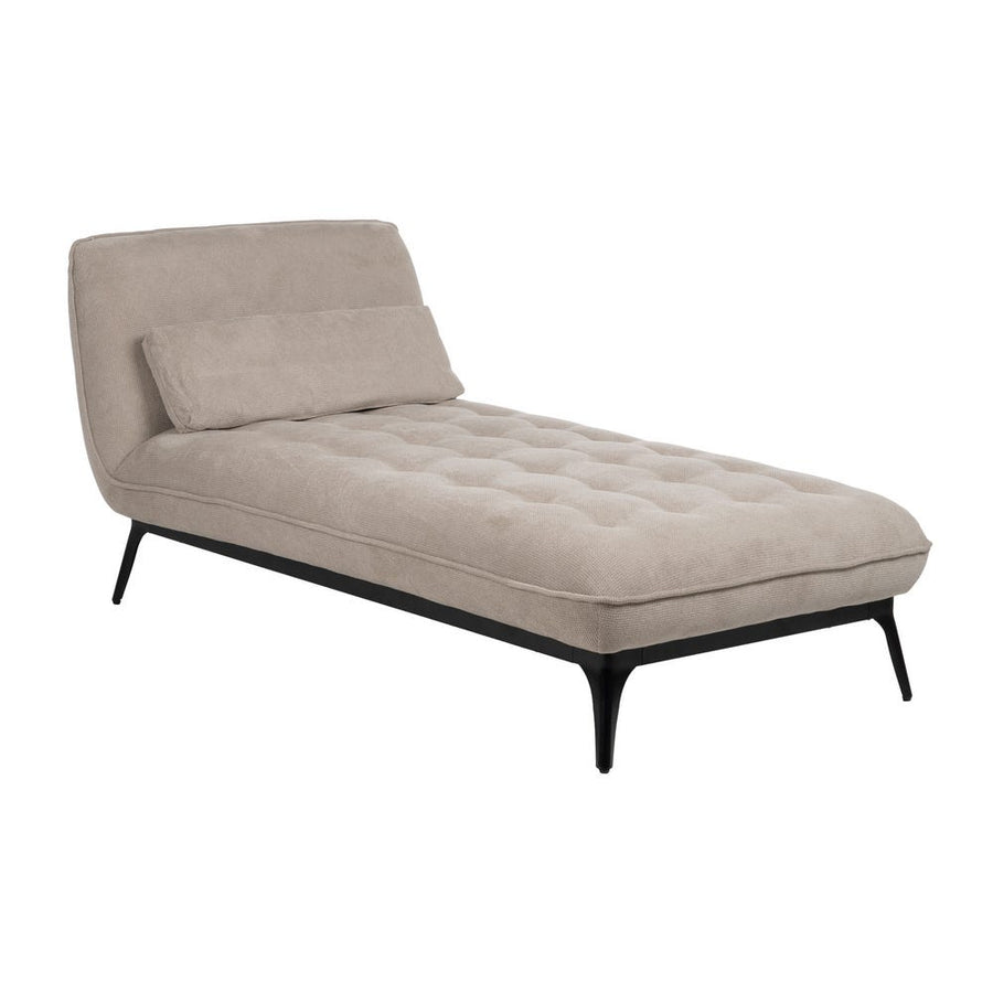 Taupe Old Fabric Chaise Lounge