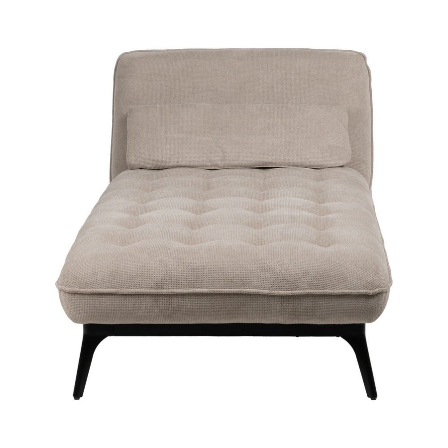 Taupe Old Fabric Chaise Lounge
