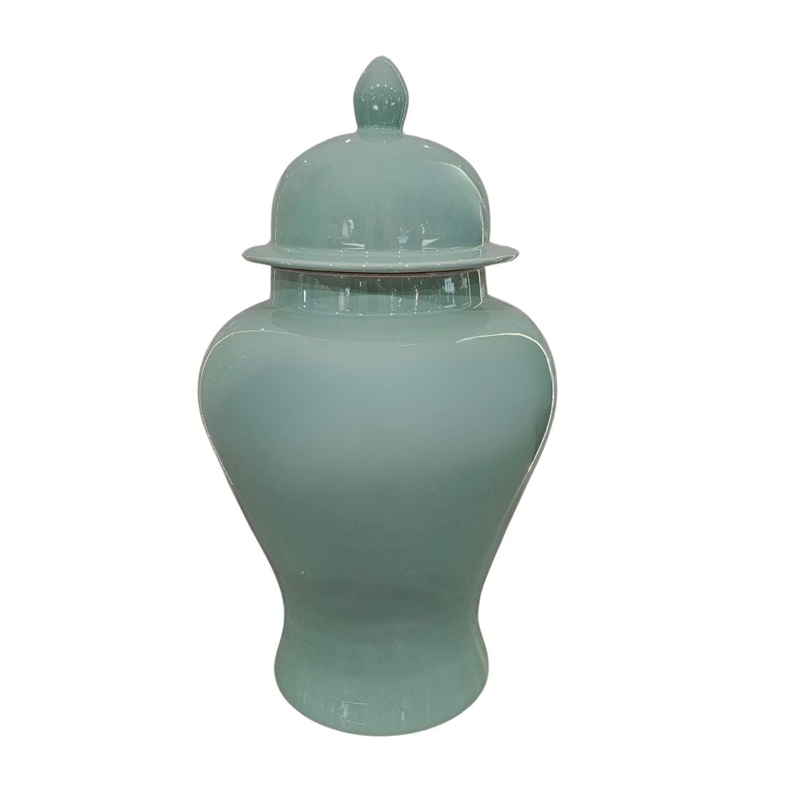 Teal Ceramic Ginger Jar