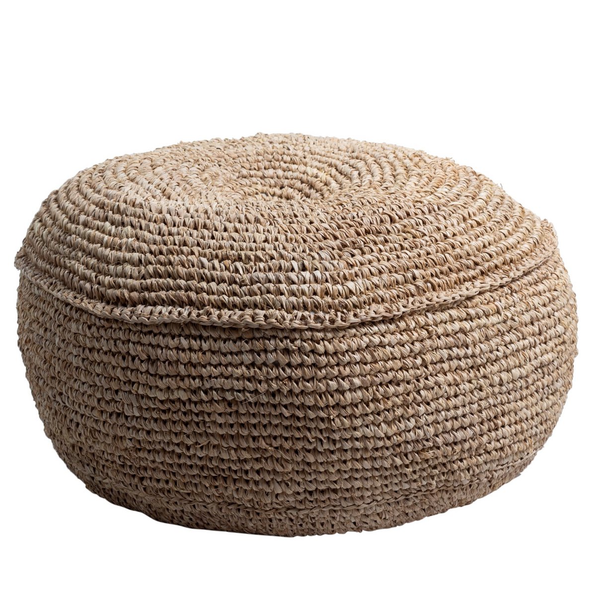 TELU Raffia Pouf | Beanbag (2 sizes) - LUXONAS HOME