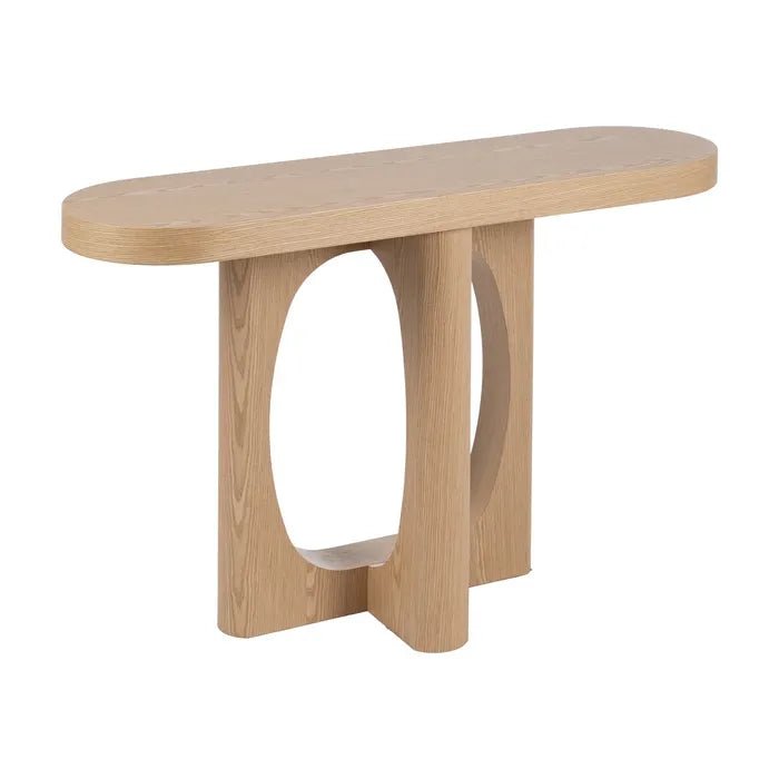 Tempo Natural Console Table - Modern Design with Natural Finish - LUXONAS
