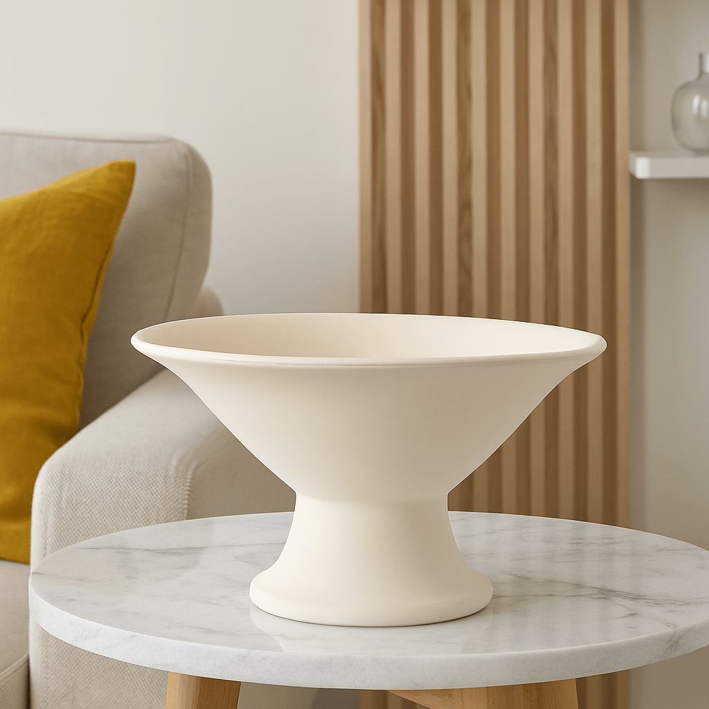 Terracotta Bowl on Base - LUXONAS
