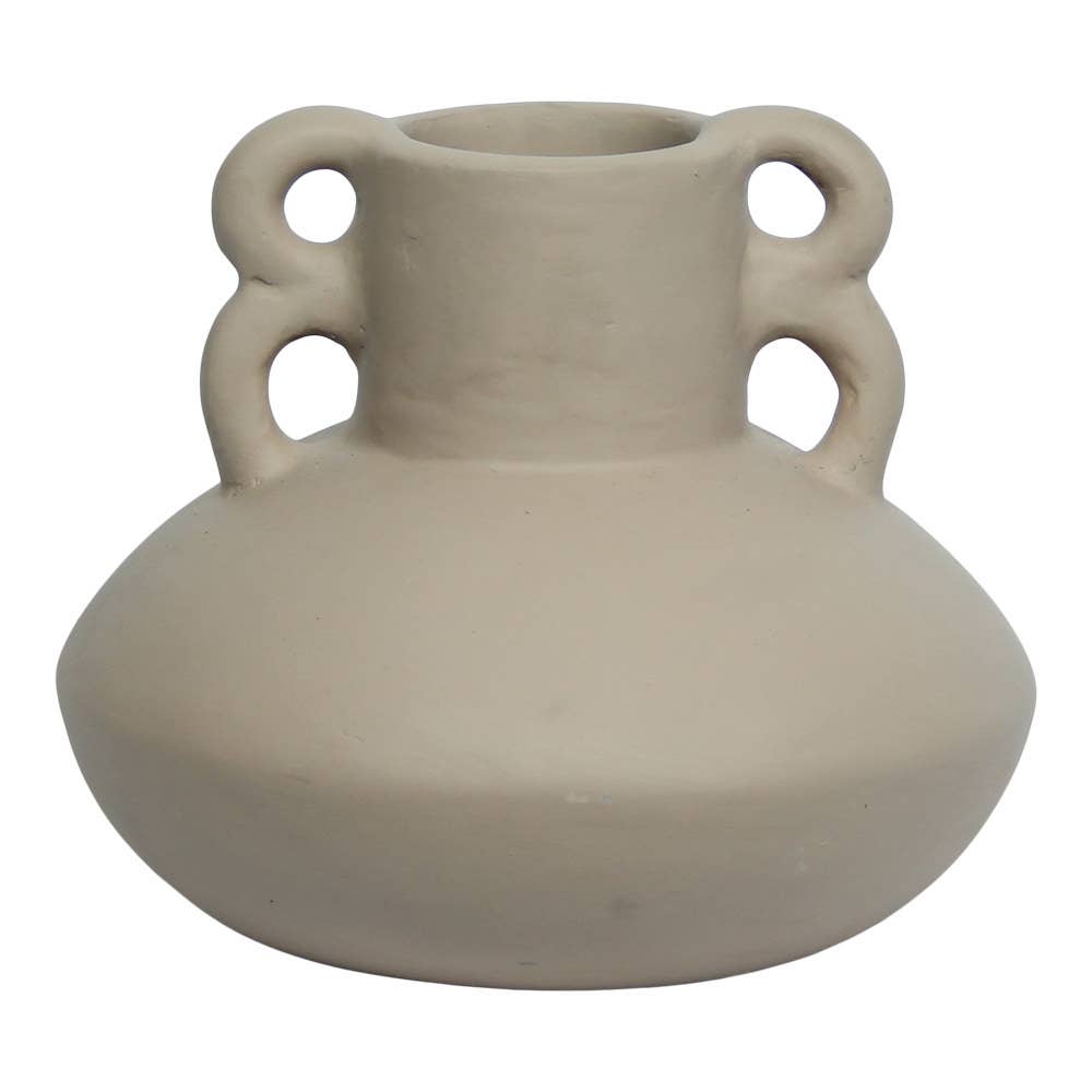 Terracotta Emi 2 Handle Vase