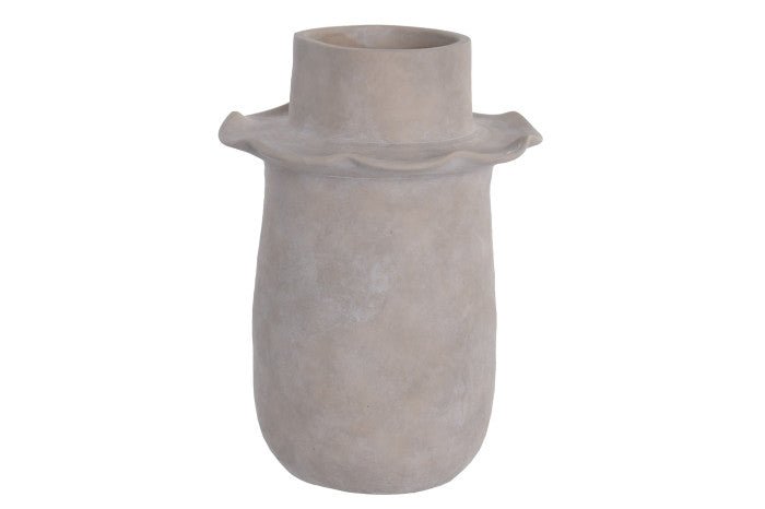 Terracotta Vase with Rim