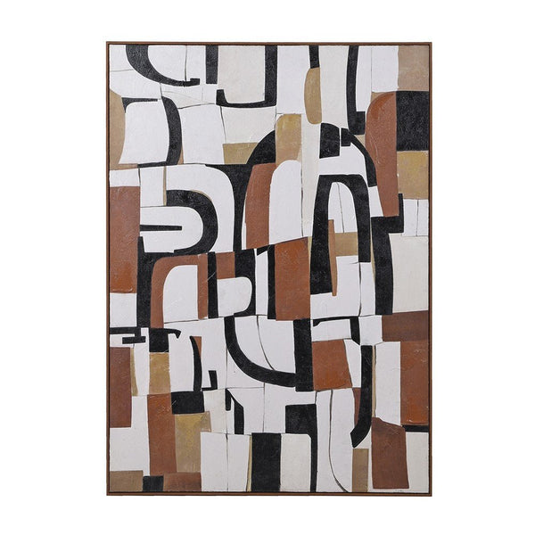Textured Burundi Art - Vibrant Cultural Wall Decor