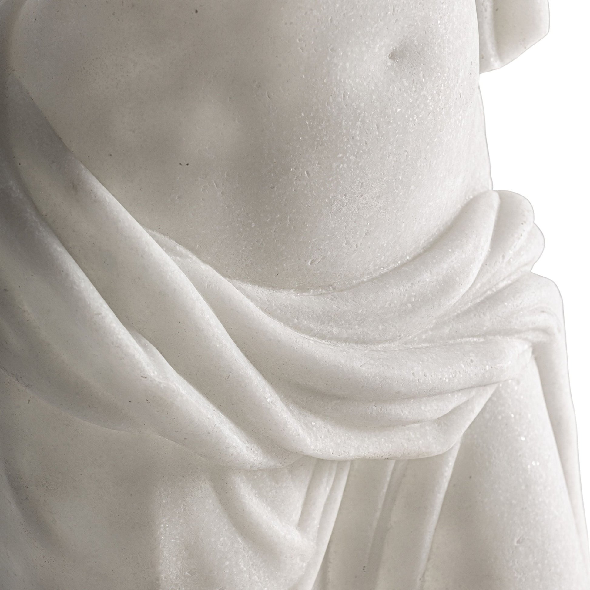 Thais Deco Figure - Contemporary White Resin Sculpture - LUXONAS