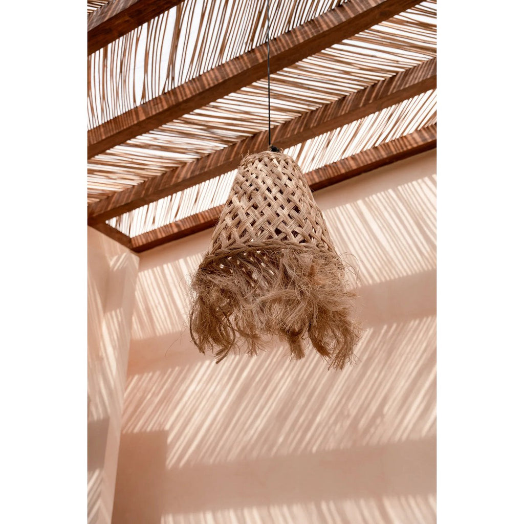 The Abaca Jelly Fish Pendant - Natural - M - LUXONAS HOME