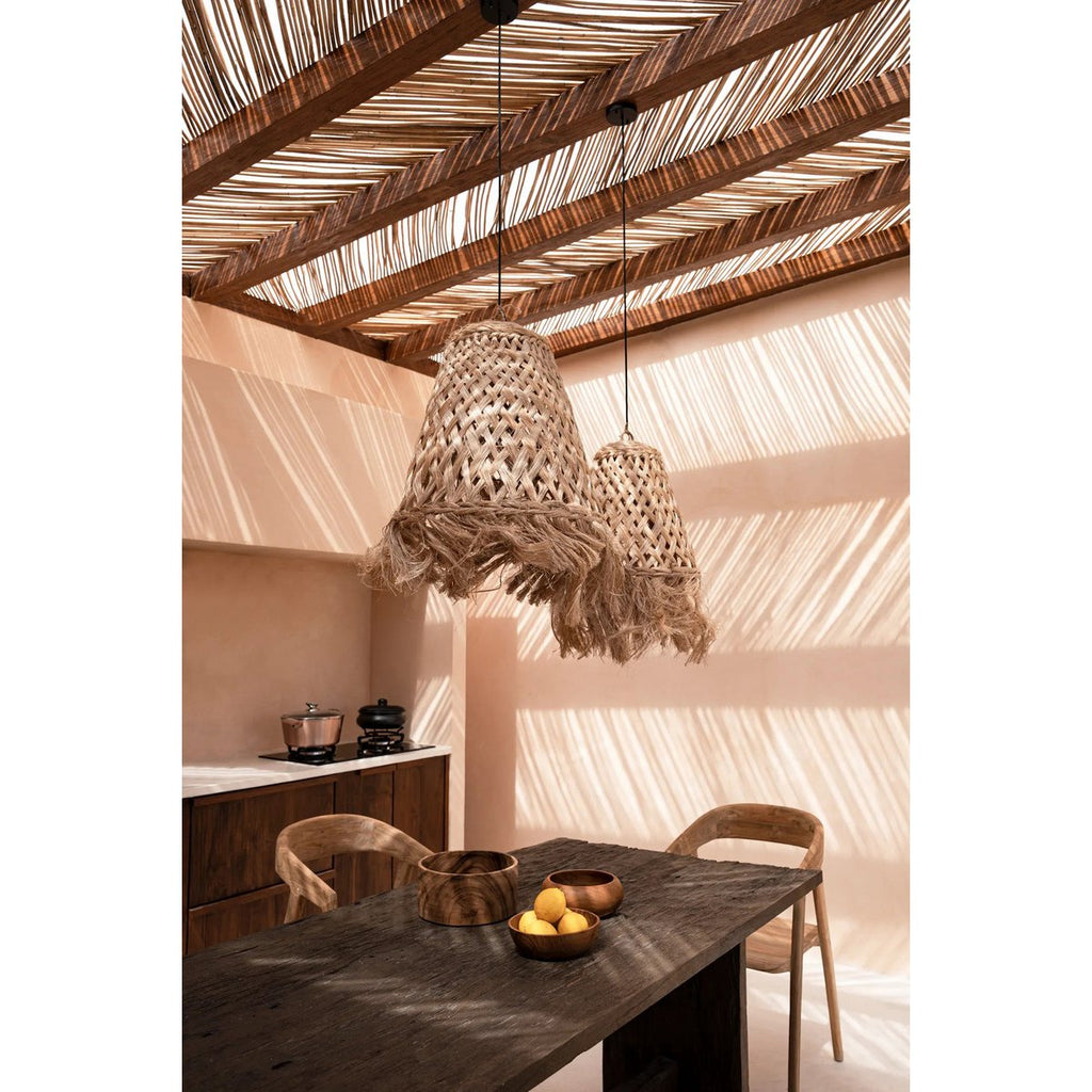 The Abaca Jelly Fish Pendant - Natural - M - LUXONAS HOME
