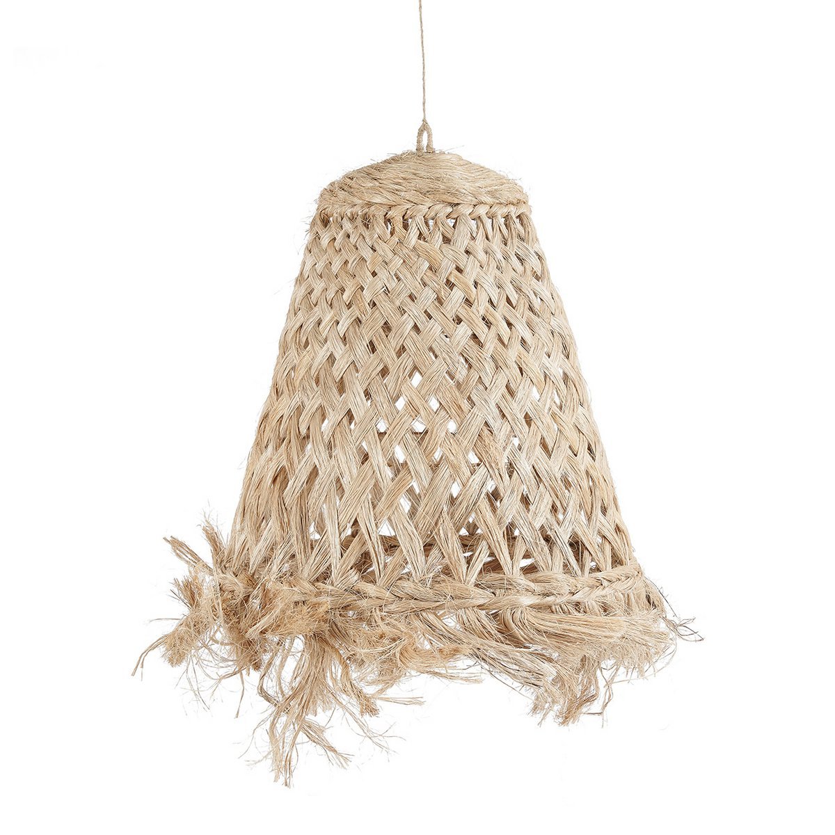 The Abaca Jelly Fish Pendant - Natural - M - LUXONAS HOME
