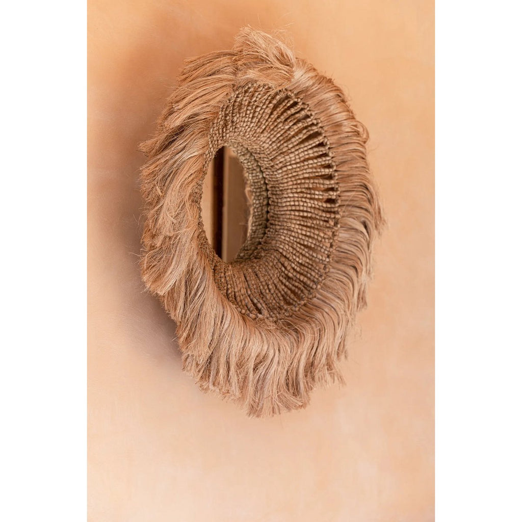 The Abaca Solomon Mirror - Natural - LUXONAS HOME