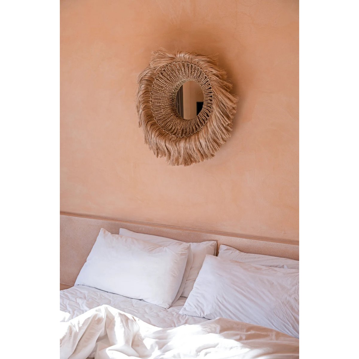 The Abaca Solomon Mirror - Natural - LUXONAS HOME