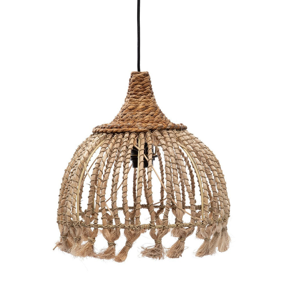 The Abaca Tassel Pendant - Natural - S - LUXONAS HOME