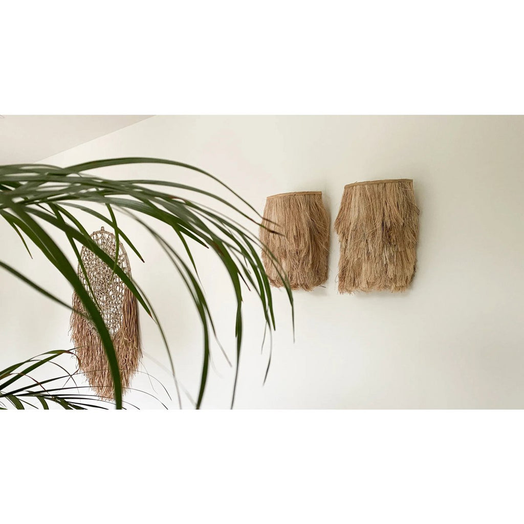 The Abaca Wall Applique - Natural - S - LUXONAS HOME