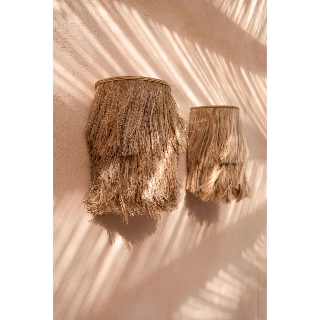The Abaca Wall Applique - Natural - S - LUXONAS HOME