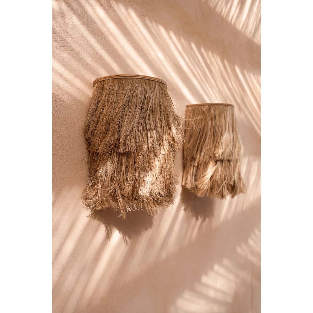 The Abaca Wall Applique - Natural - S - LUXONAS HOME