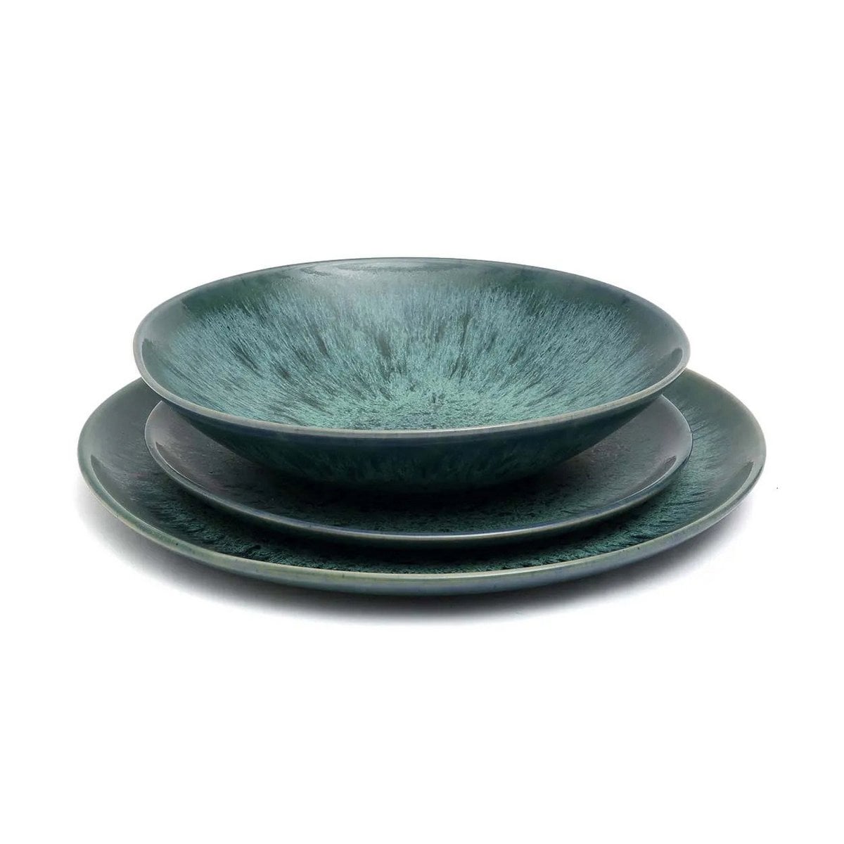 The Aqua Dinner Plate - LUXONAS HOME