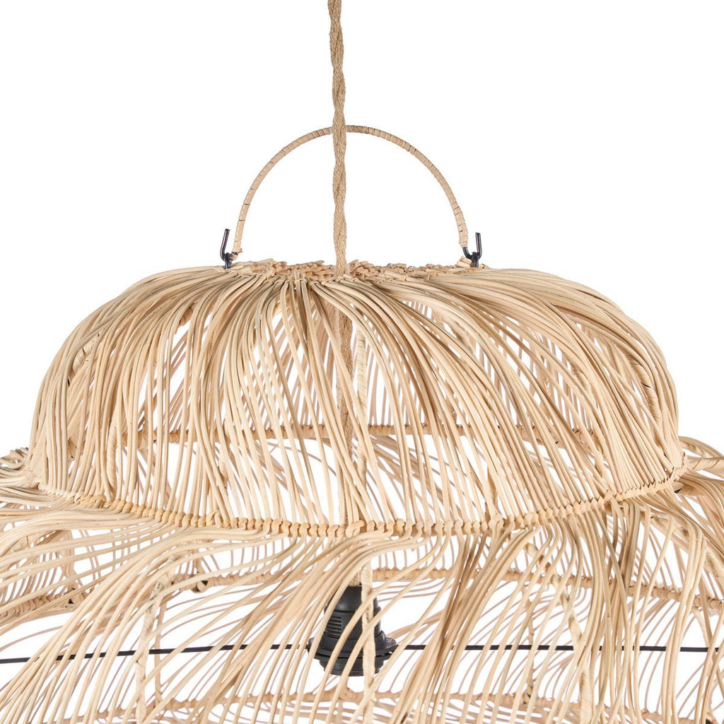 The Aurora Puff Pendant - Natural - XL - LUXONAS HOME