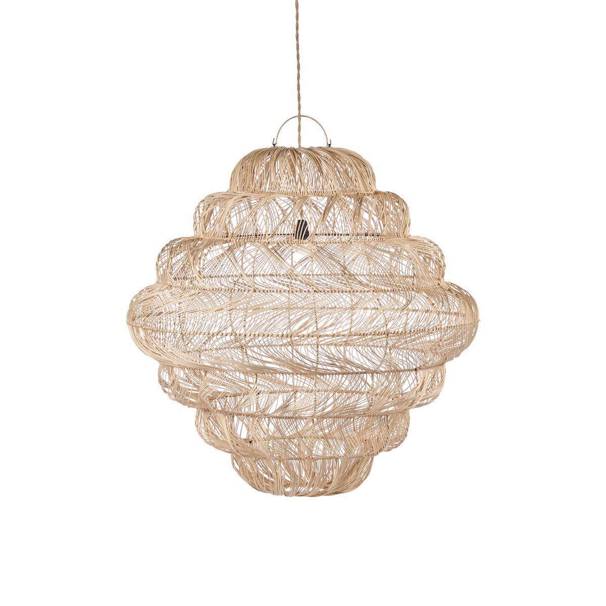The Aurora Puff Pendant - Natural - XL - LUXONAS HOME