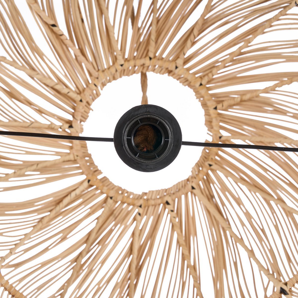 The Aurora Puff Pendant - Natural - XL - LUXONAS HOME