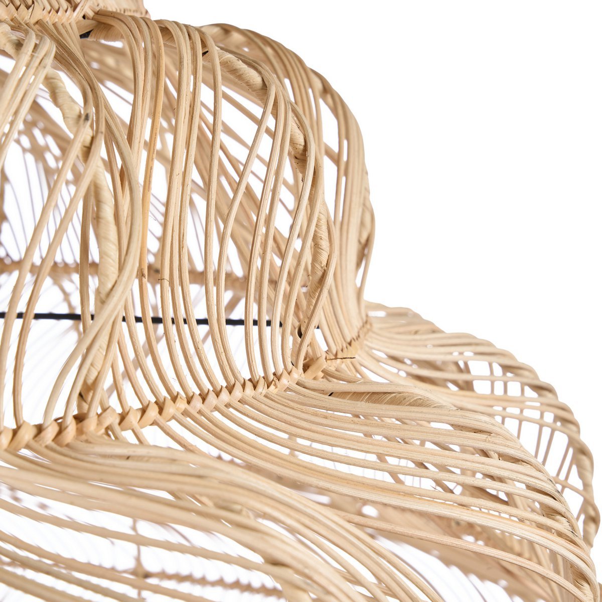 The Aurora Puff Pendant - Natural - XL - LUXONAS HOME