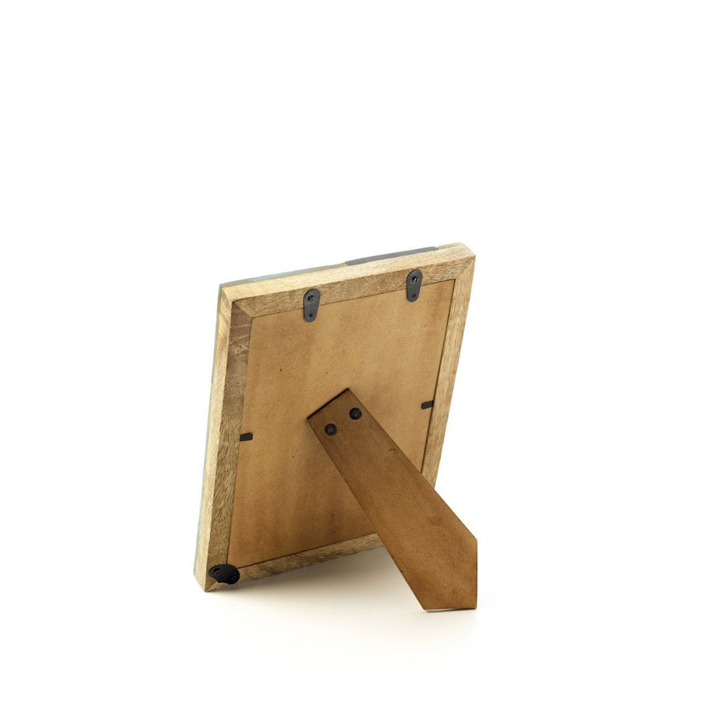 The Azure Patchwork Frame - Turquoise - 13x18 - LUXONAS HOME