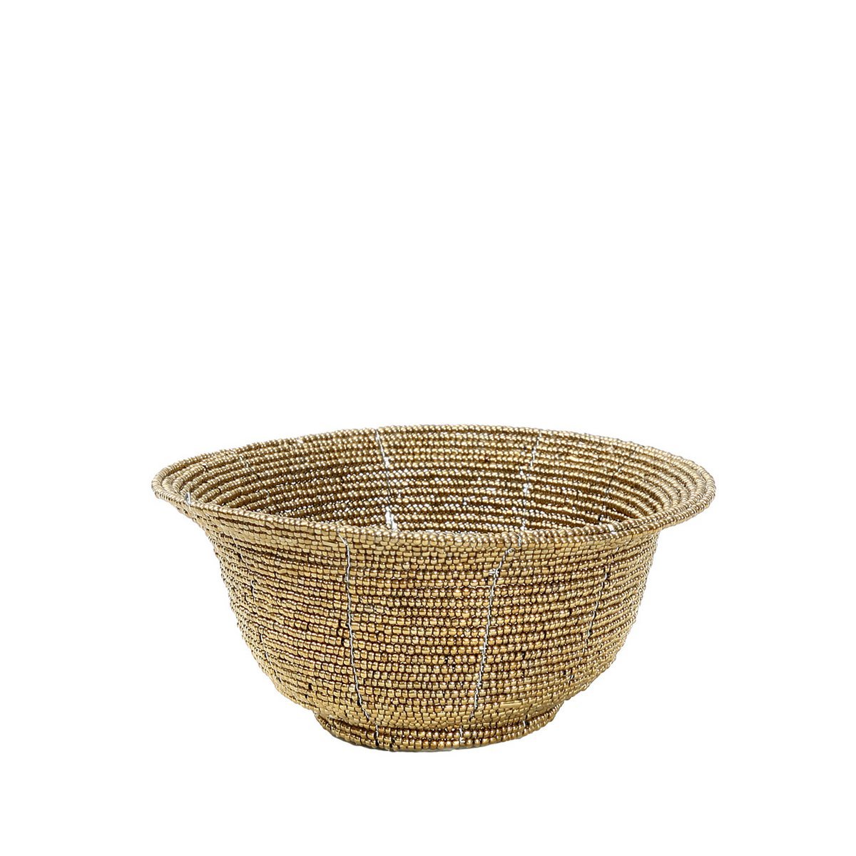 The Beaded Bowl Low - Gold - S - LUXONAS HOME