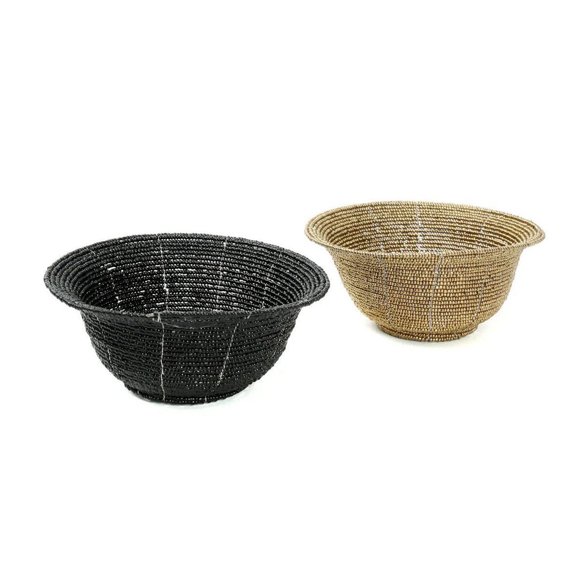 The Beaded Bowl Low - Gold - S - LUXONAS HOME