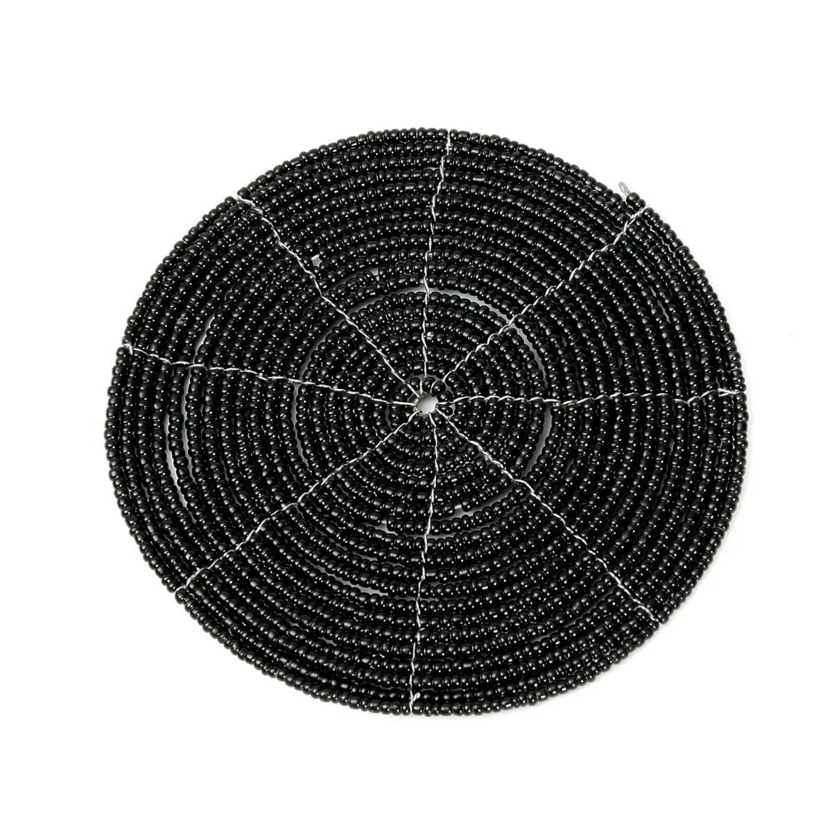 The Beaded Coaster - Black - LUXONAS HOME
