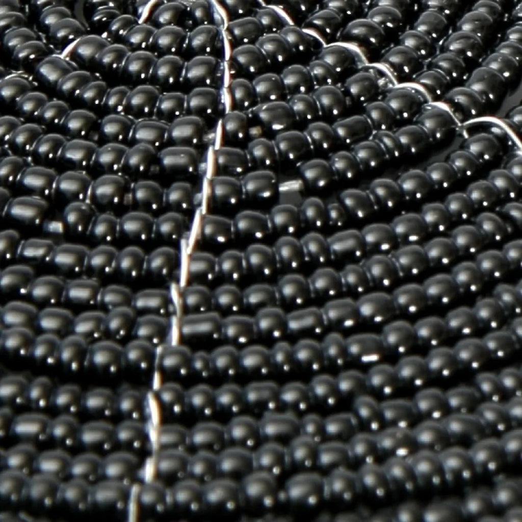 The Beaded Coaster - Black - LUXONAS HOME