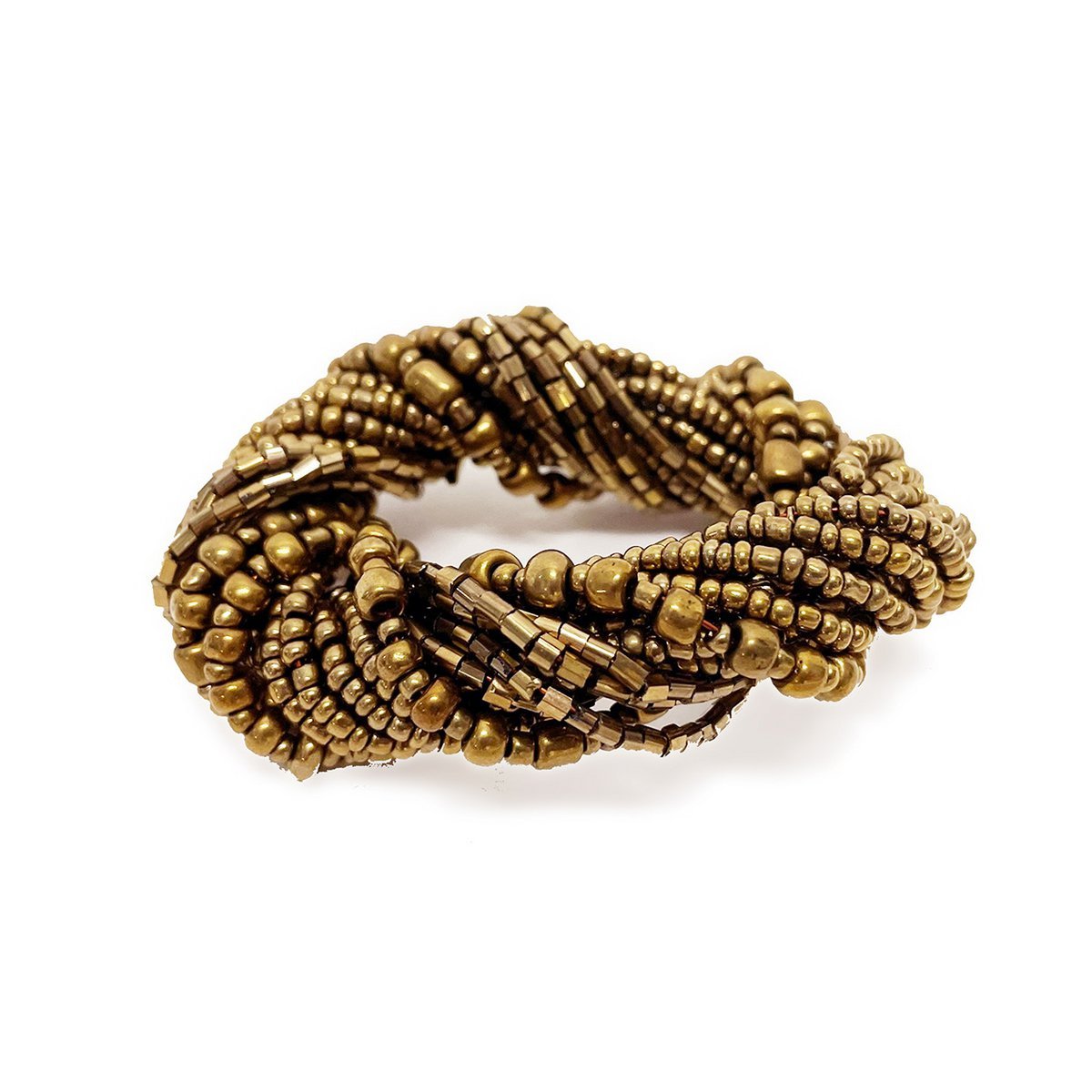 The Beaded Napkin Ring - Gold - LUXONAS HOME
